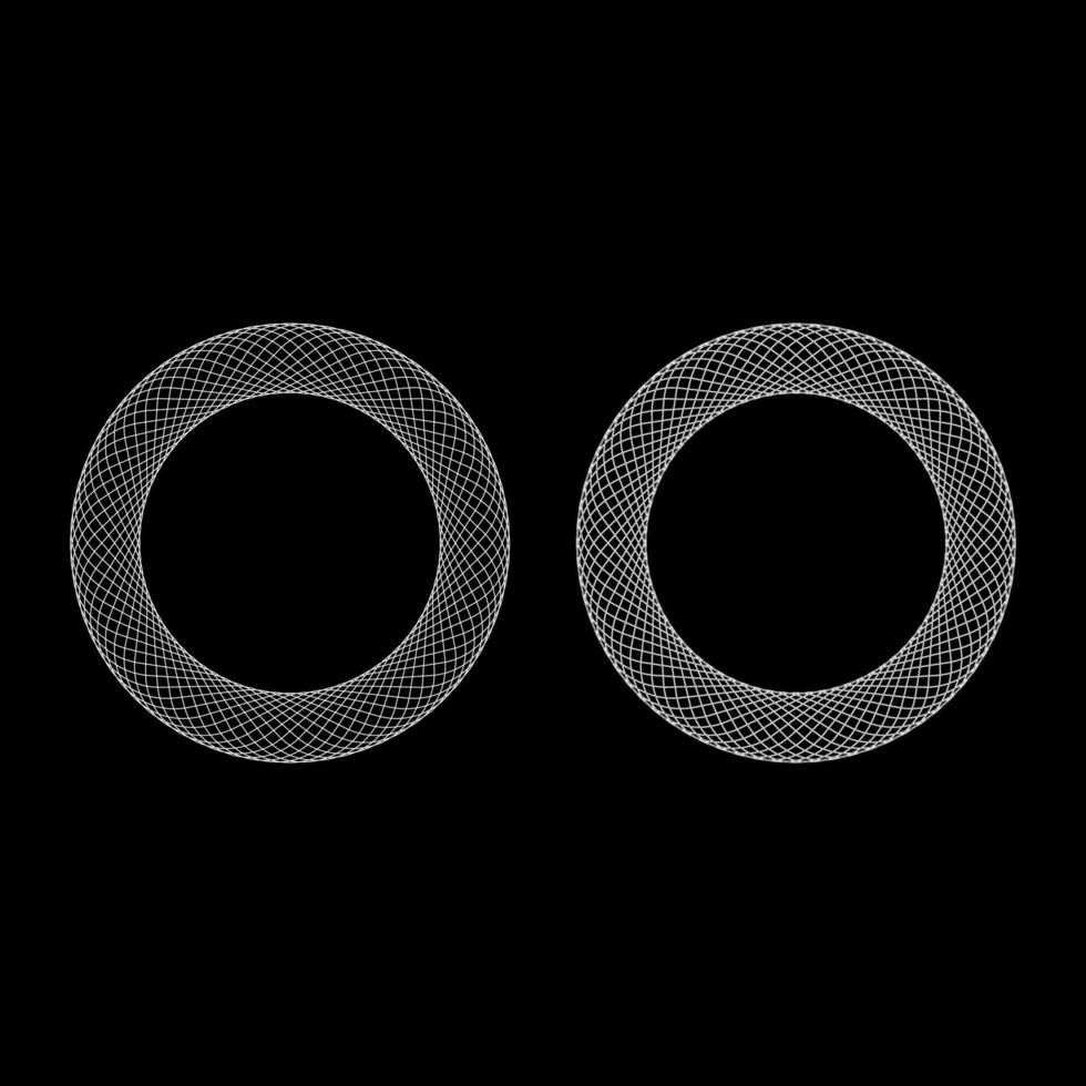 Spirograph element empty in center vector
