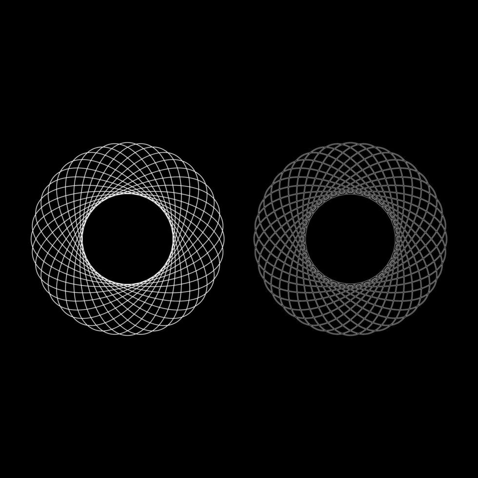Spirograph abstract element vector
