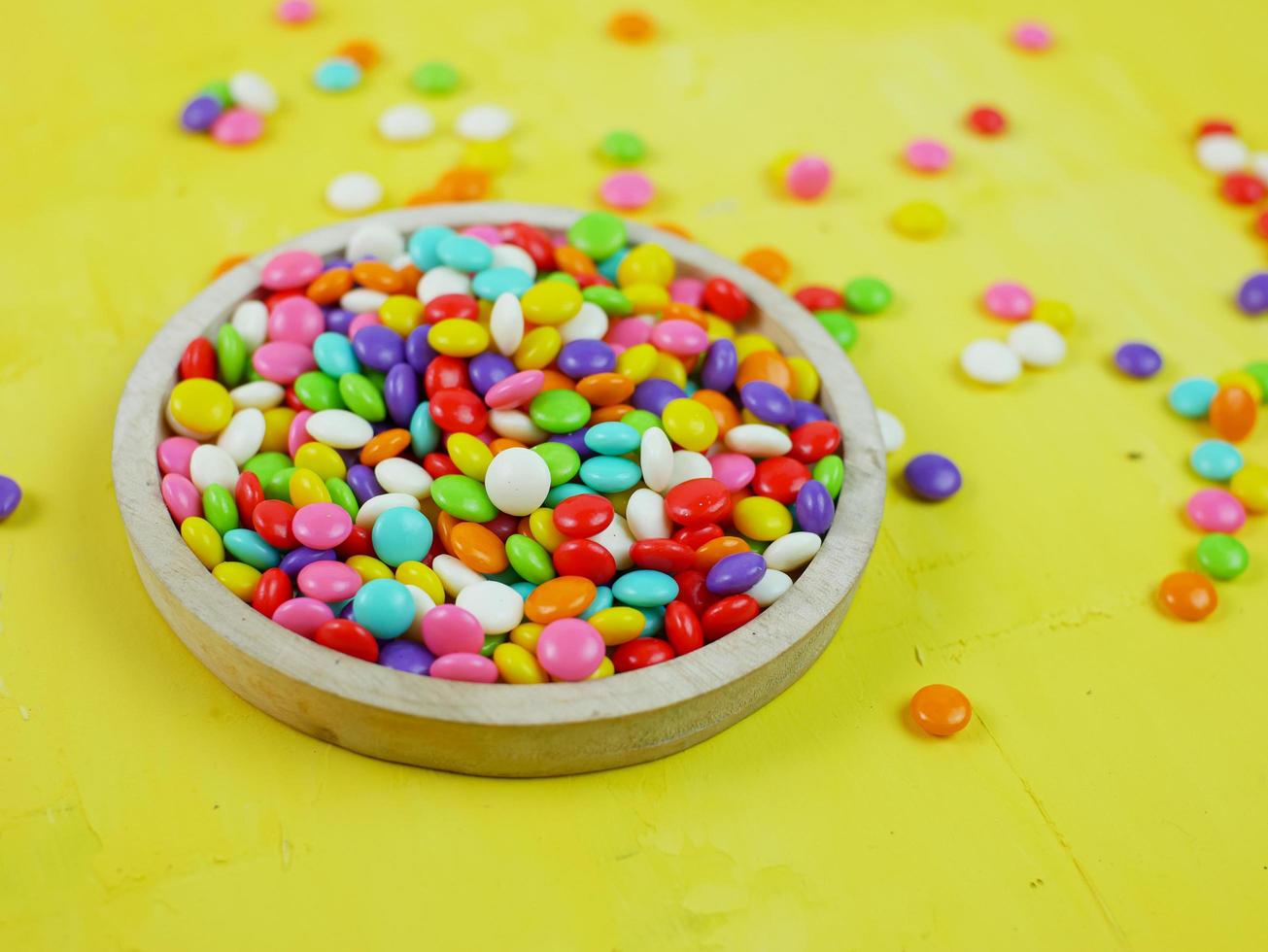 Colorful sweet candy. rainbow candy sprinkles. photo