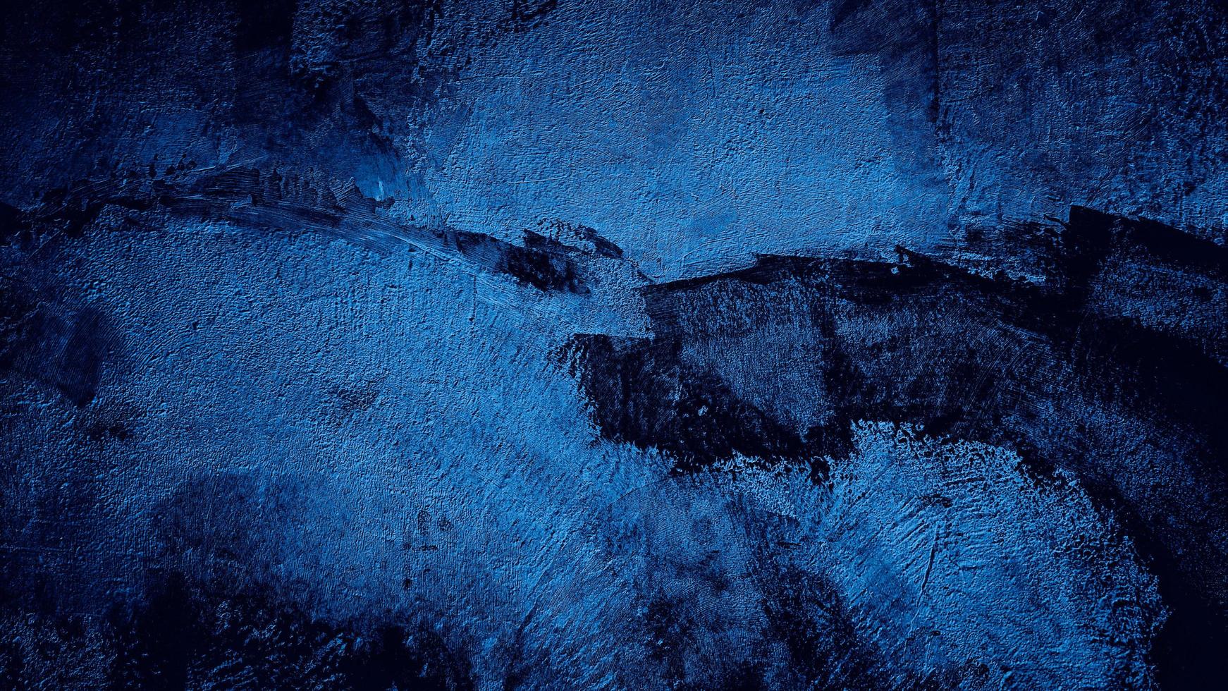 Fondo de pared de hormigón de cemento de textura azul oscuro abstracto foto
