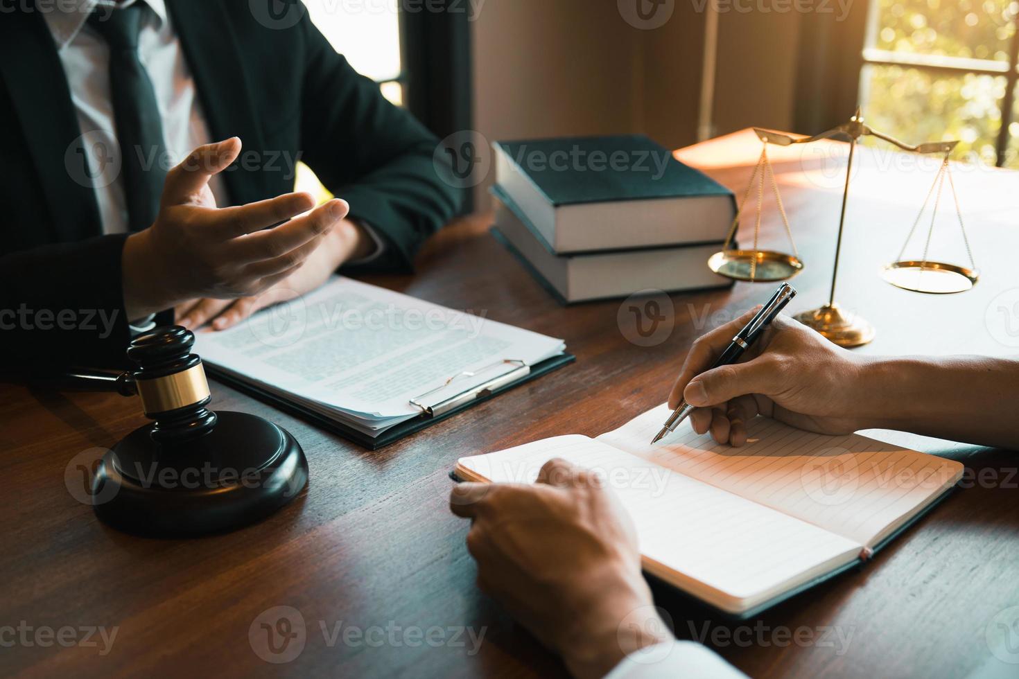 Judge is giving advice on client trial laws that have serious consequences for clients. photo