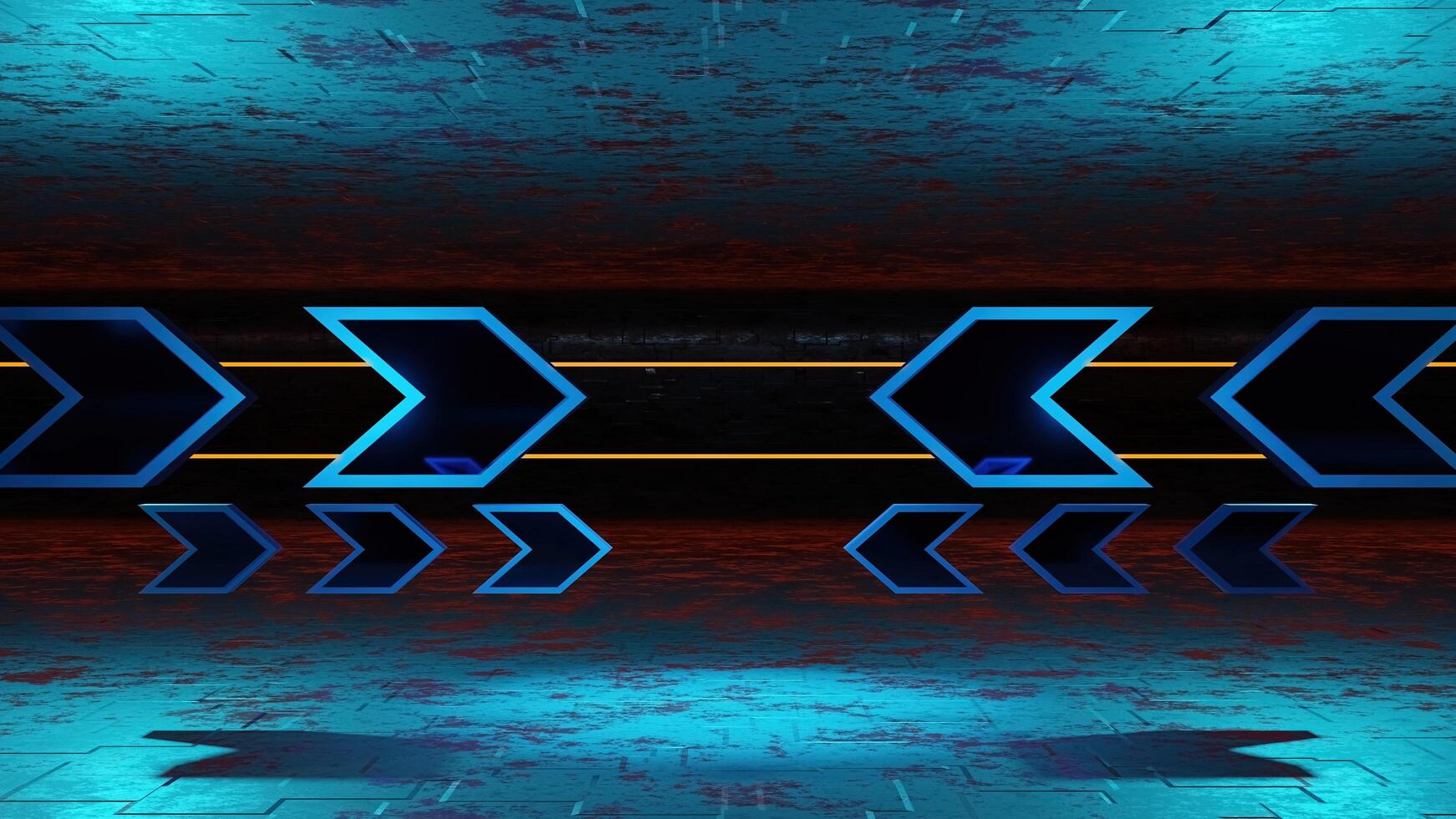 abstract background of Sci Fi Modern Futuristic race forward arrow technology, 3D illustration rendering photo