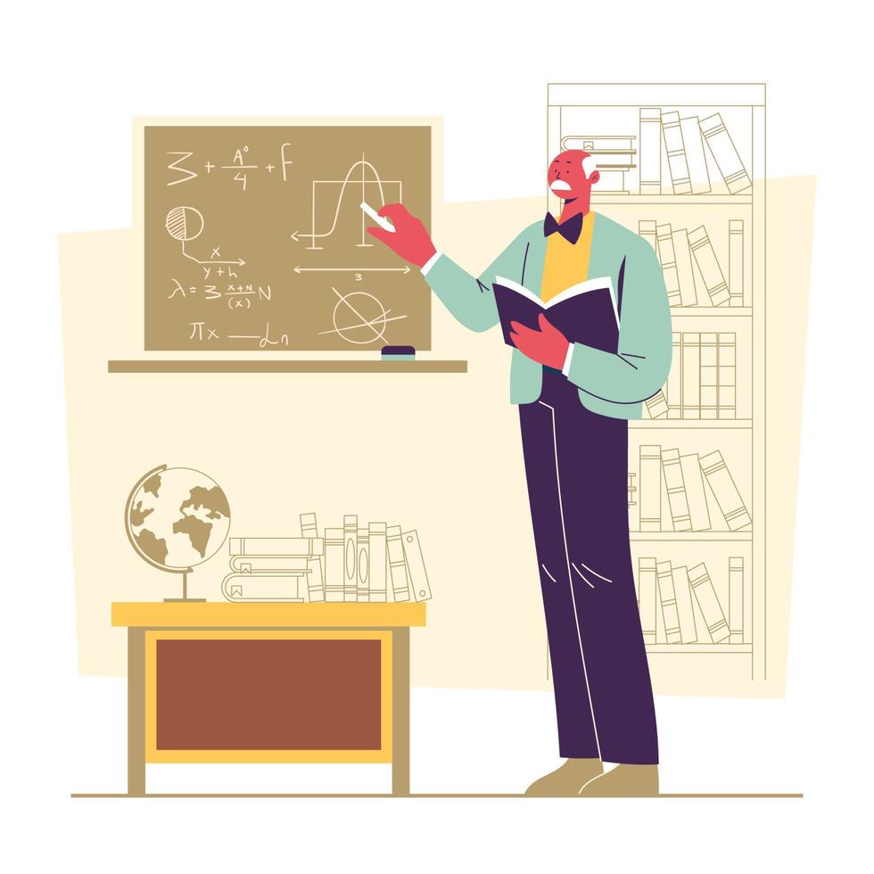 concepto de profesor profesor vector