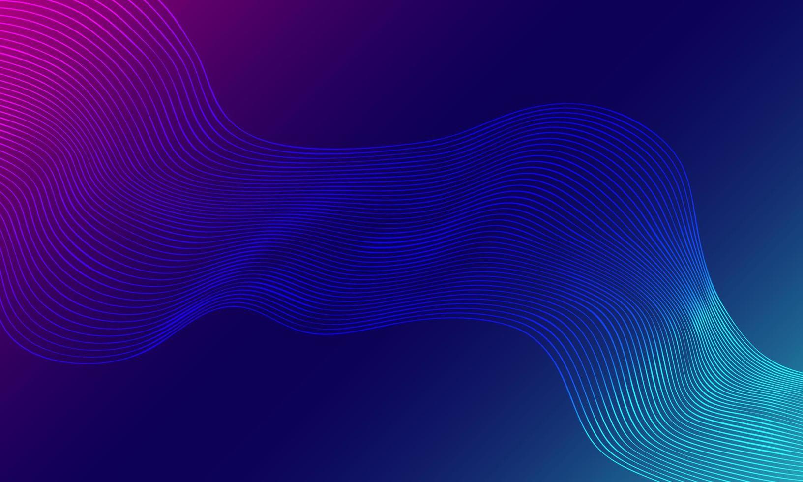 concepto de fondo de onda digital de tecnología. hermoso movimiento que agita la textura de los puntos con partículas desenfocadas brillantes. fondo de tecnología. vector