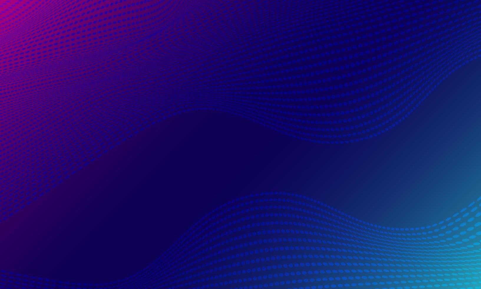 Wave of particles on blue background. abstract technology particles mesh background. vector