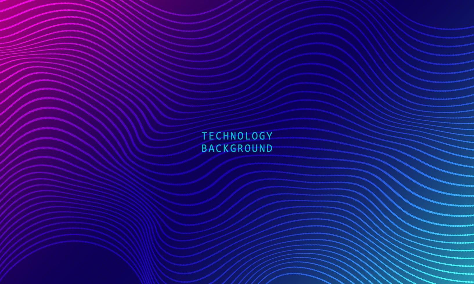 Wave of particles on blue background. abstract technology particles mesh background. vector