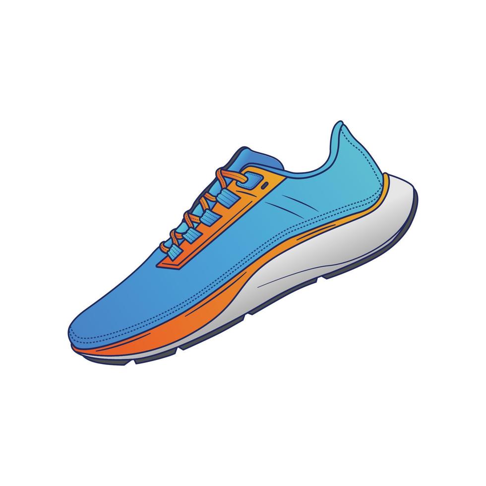 zapatos para correr icono de ilustración vectorial en fondo blanco para web, página de inicio, pegatina, banner vector