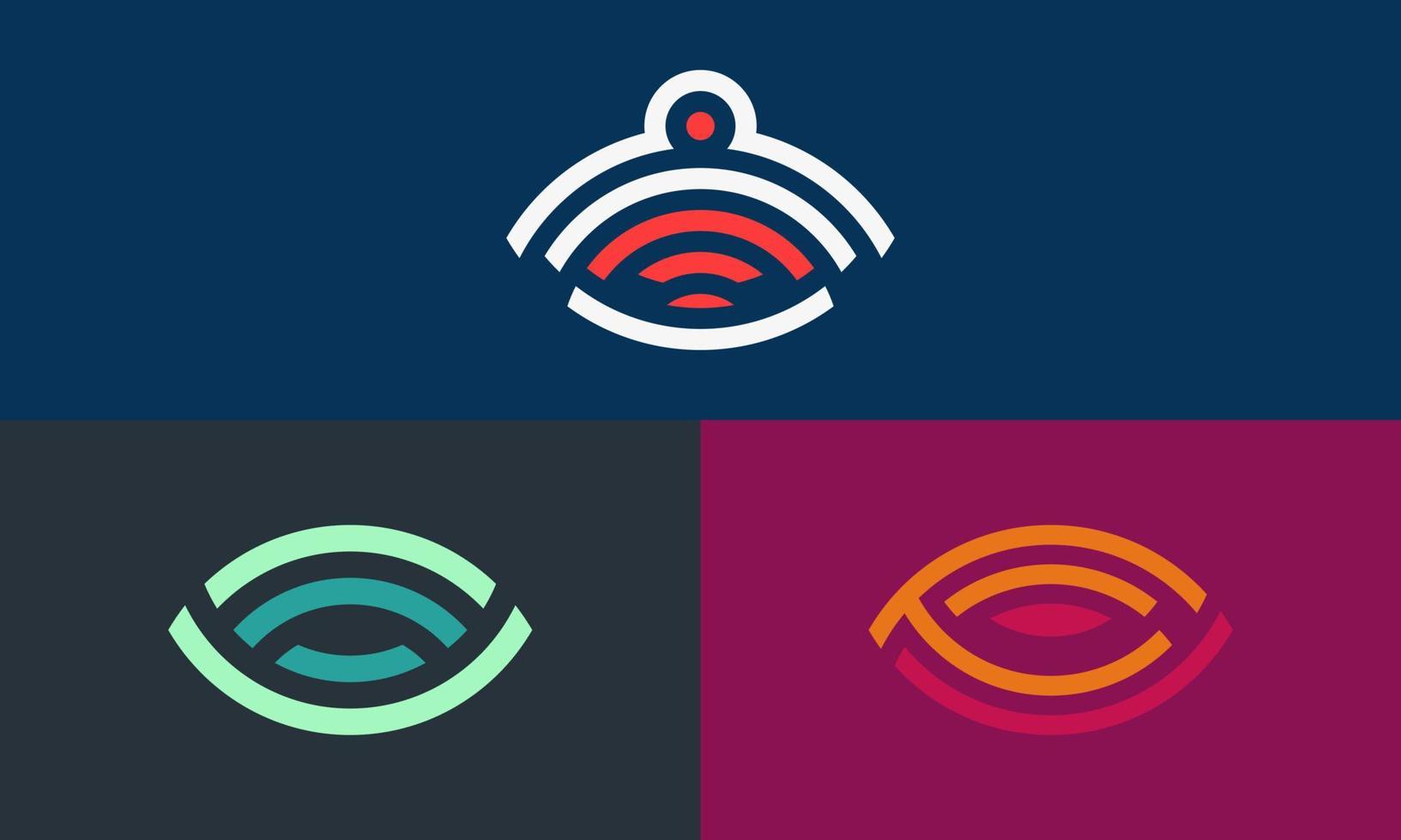 conjunto de logotipos de series geométricas abstractas, estilo simple y moderno, símbolo minimalista y colorido, enfoque geométrico único adecuado para todo tipo de negocios y marcas vector