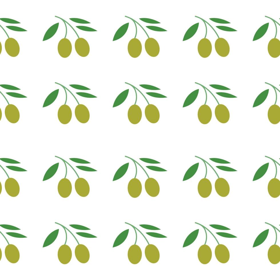 Seamless Olive Pattern Trendy Flat Style Suitable for Wallpaper, Background, Fabric, Gift Wrapping, Texture, Textile vector