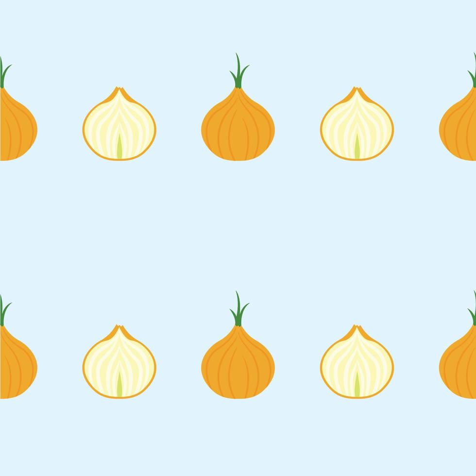 Seamless Onion Pattern Trendy Flat Style Suitable for Wallpaper, Background, Fabric, Gift Wrapping, Texture, Textile vector