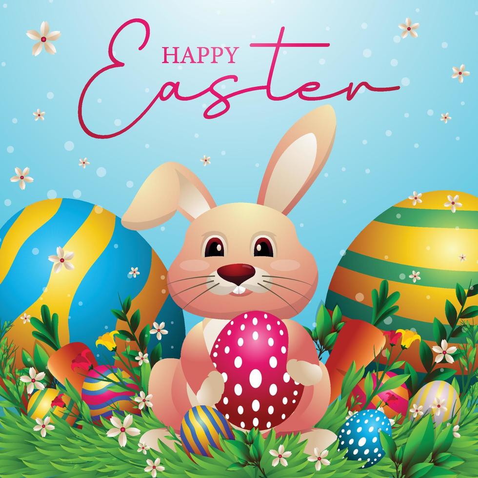 Happy Easter Concept vector