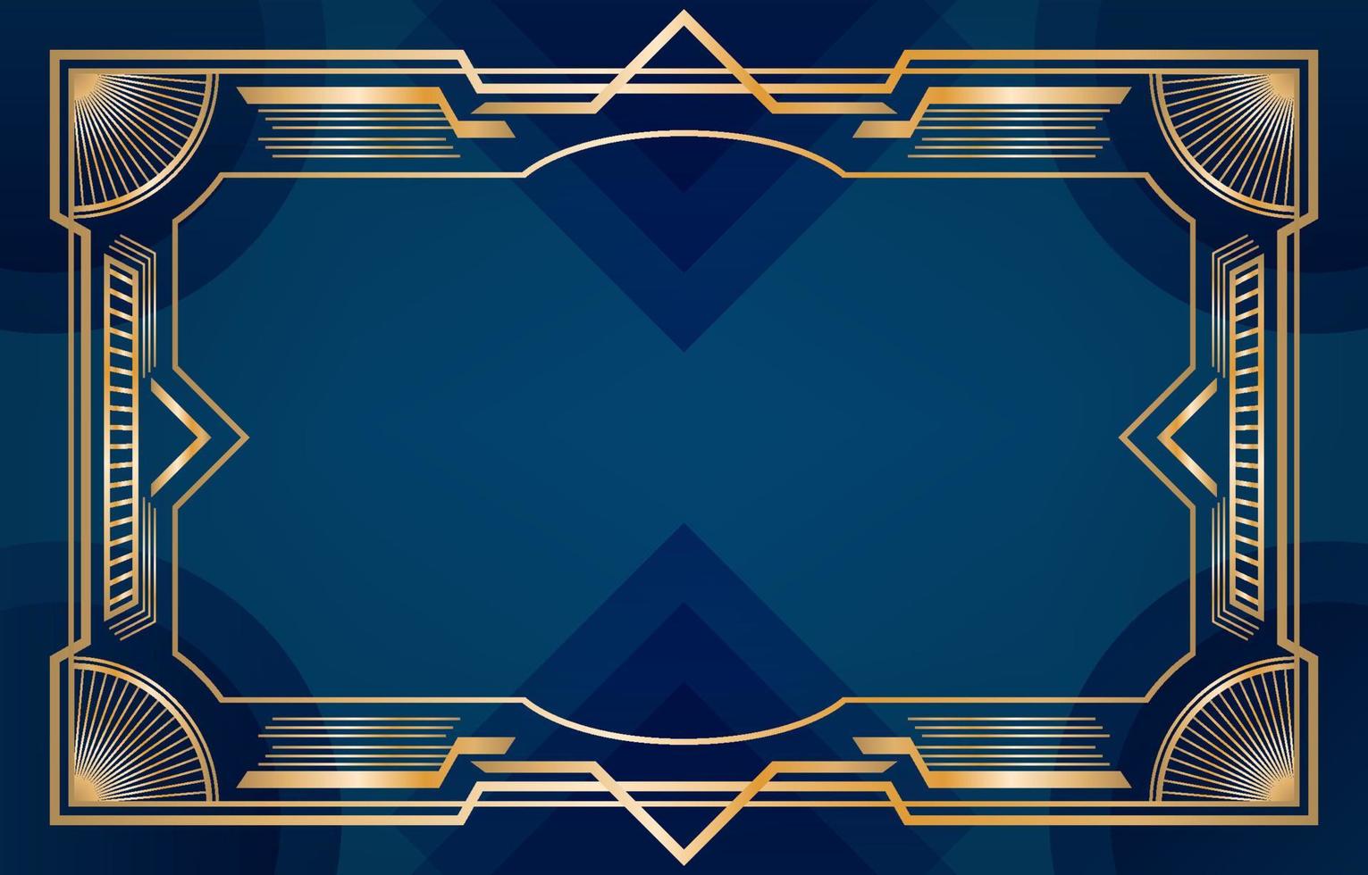 Blue Art Deco Inspired Background vector