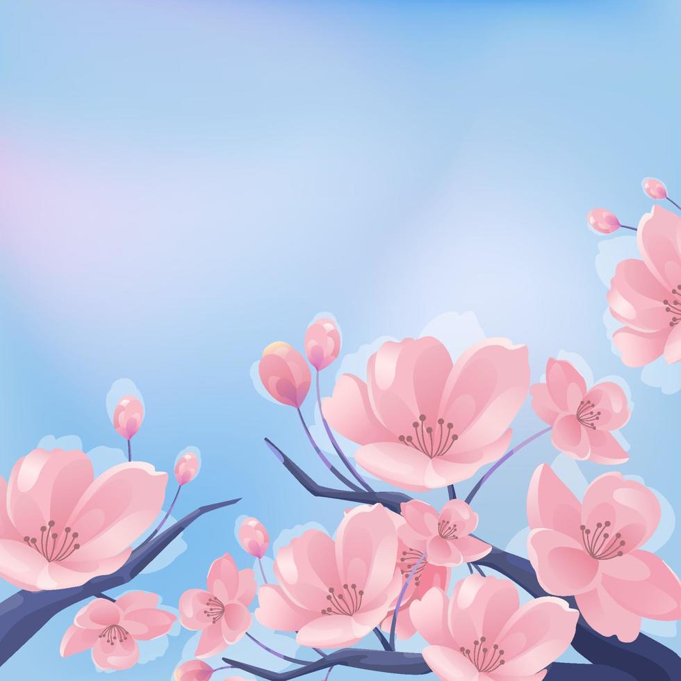 Cherry Blossom Background 5412087 Vector Art at Vecteezy