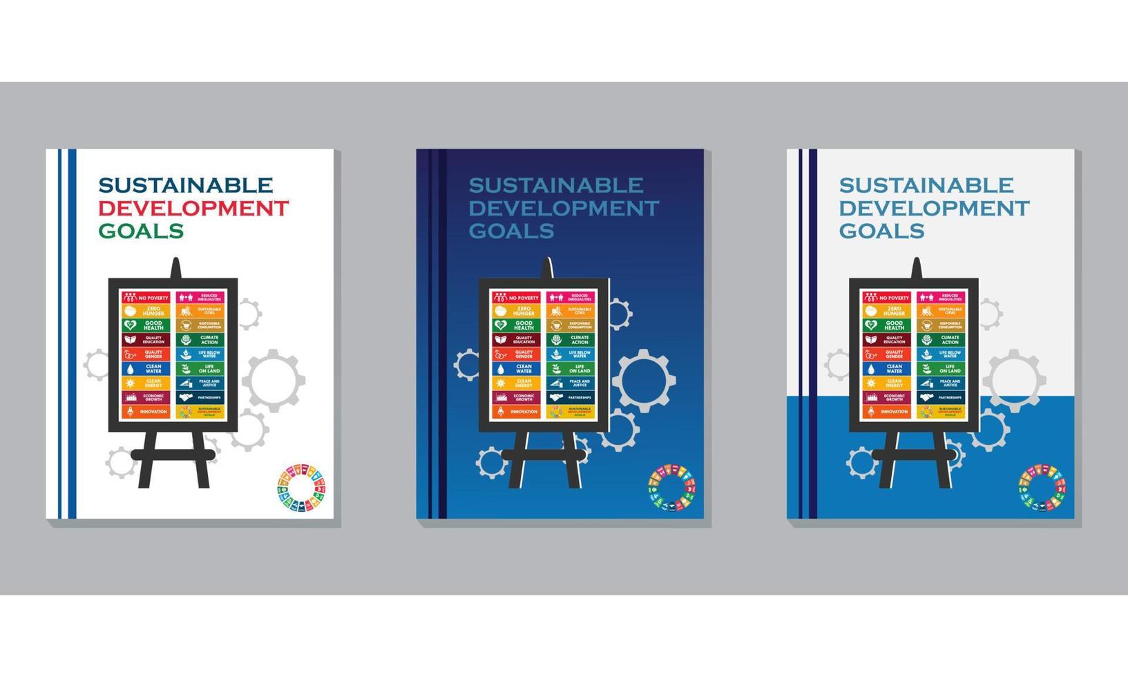 sustainable development goals logo template illustration vector