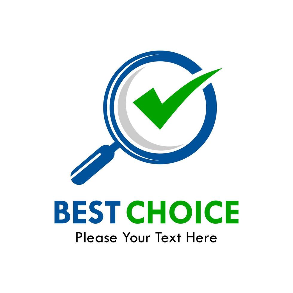 Best choice design logo template illustration vector