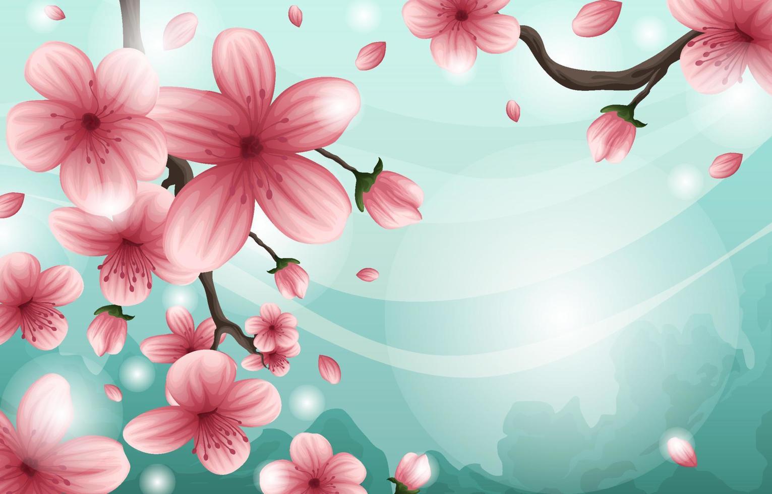 Cherry Blossom Background vector