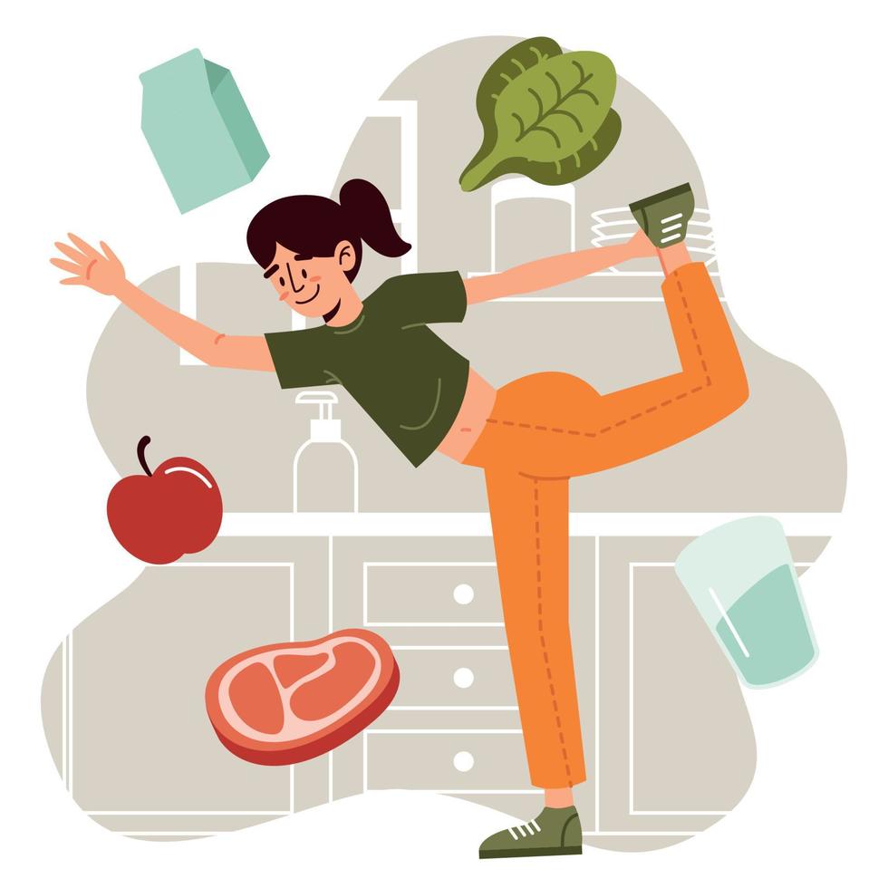 Balanced Diet Concept vector