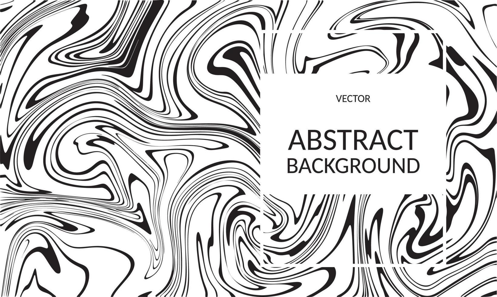 Vector abstract marble texture fluid art zebra effect black and white color