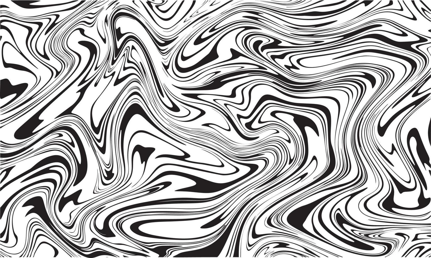 Vector abstract marble texture fluid art zebra effect black and white color