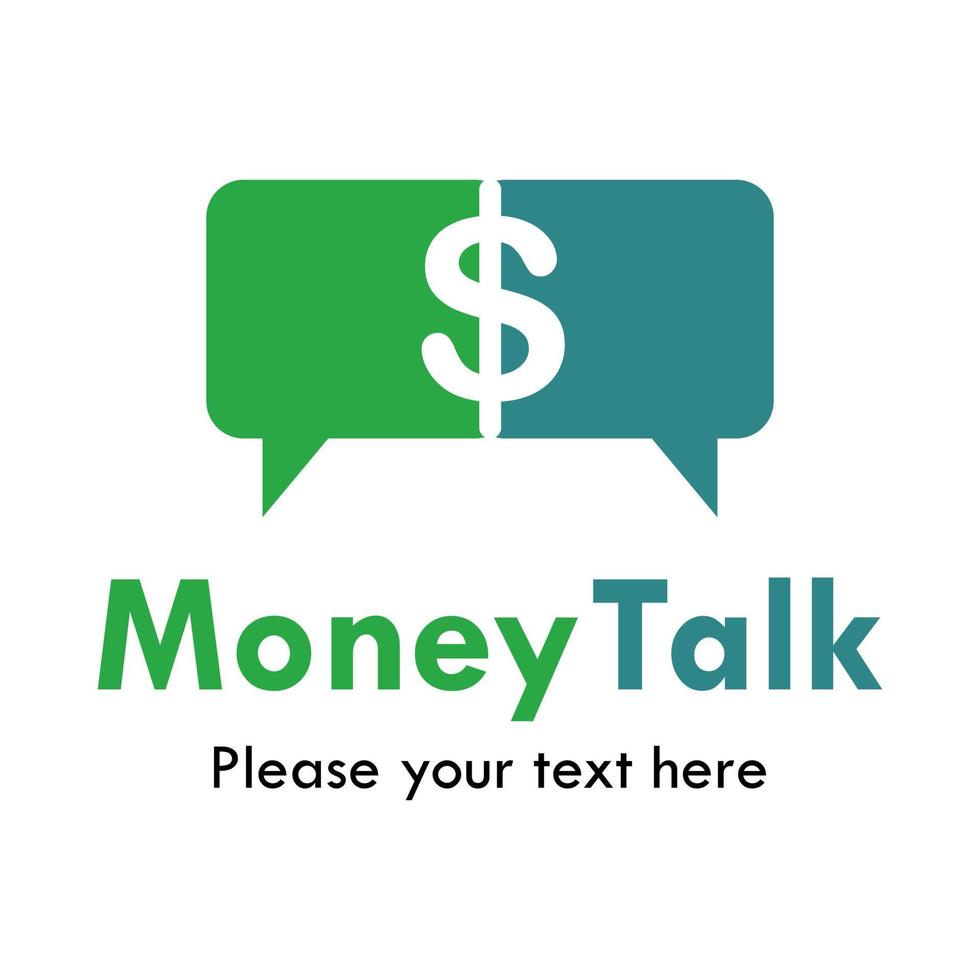 Money talk logo template illustration vector