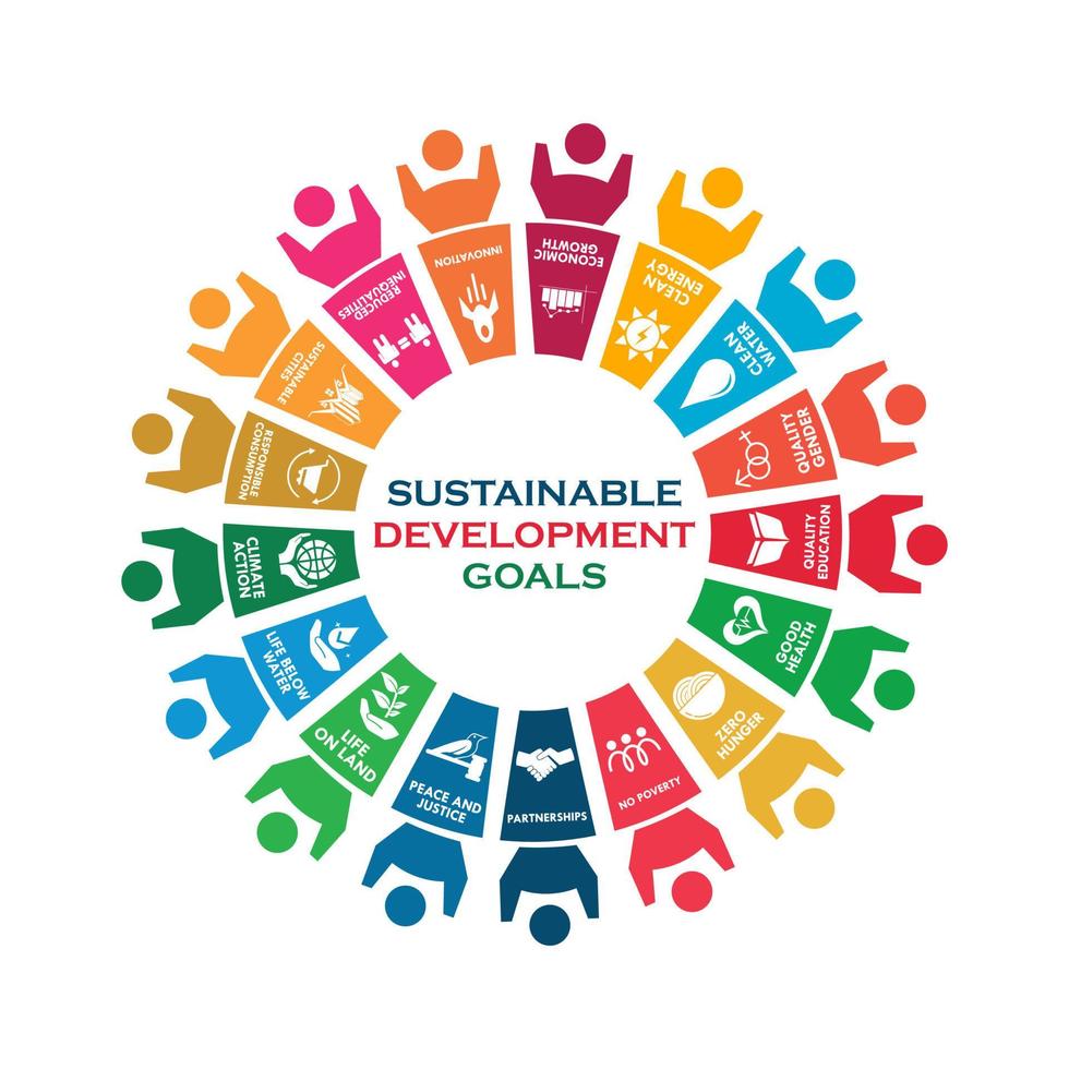 sustainable development goals logo template illustration vector