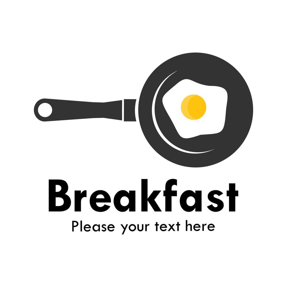 Breakfast design logo template illustration. there are egg cooking vector