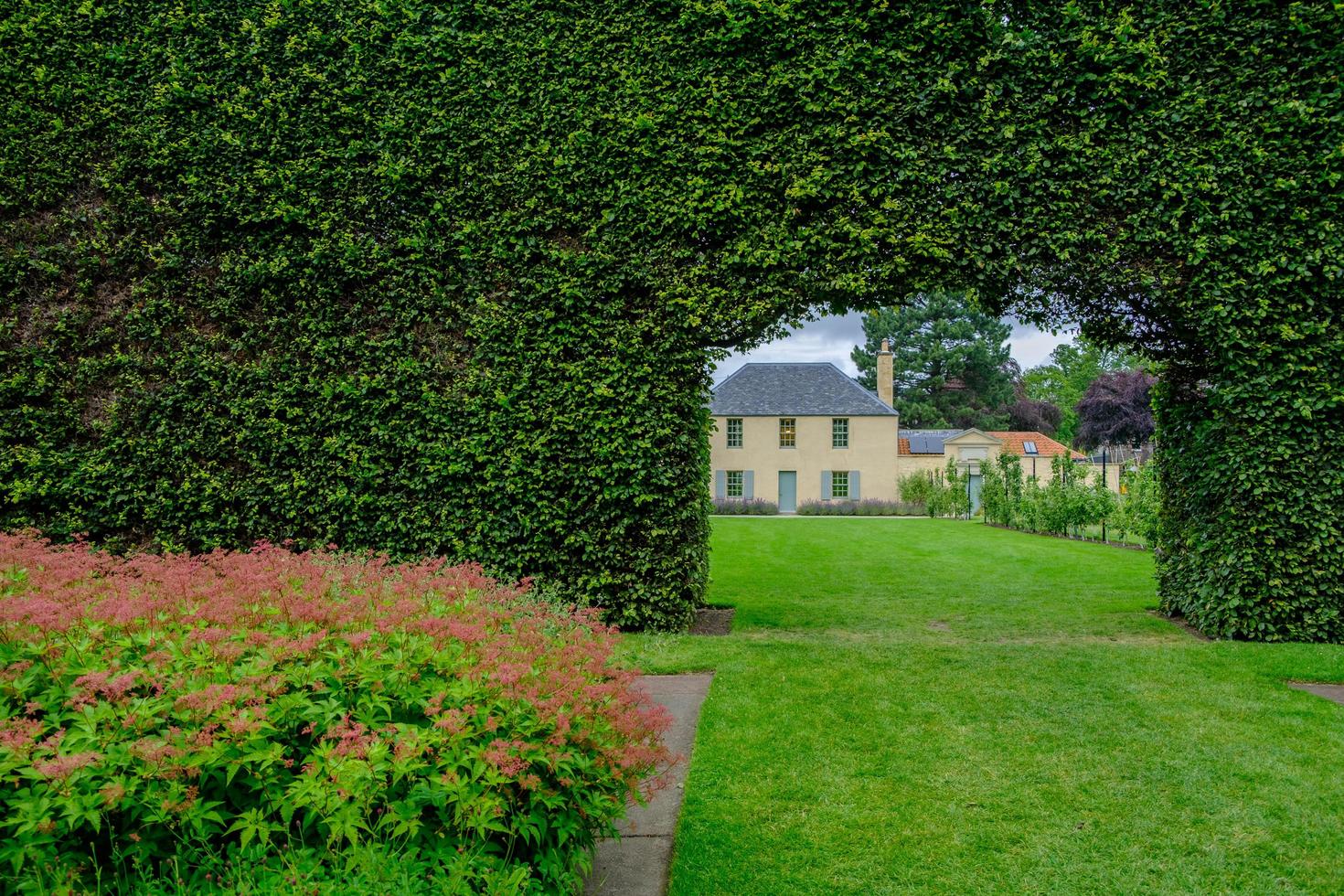 el jardín botánico real en edimburgo, escocia foto