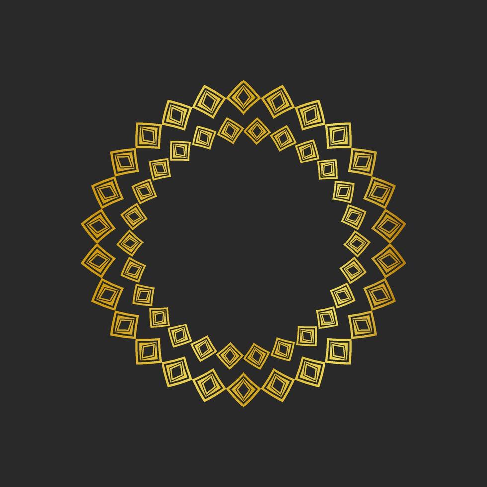 Black backgrounds and golden geometric elements. vector