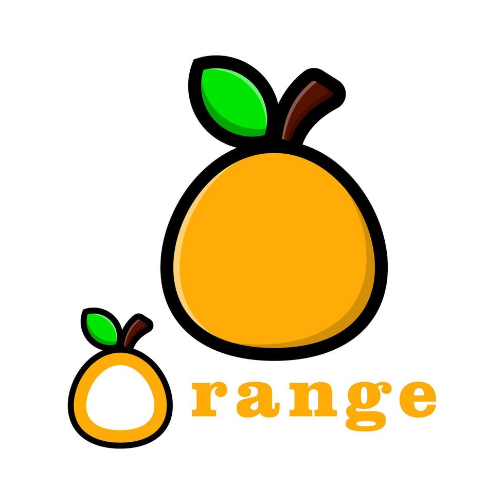 ilustración vectorial de jugo de naranja adecuado para el logotipo de su empresa vector