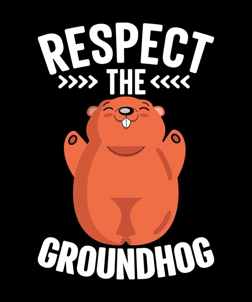 vector graphic of happy groundhog day good for groundhog day celebration