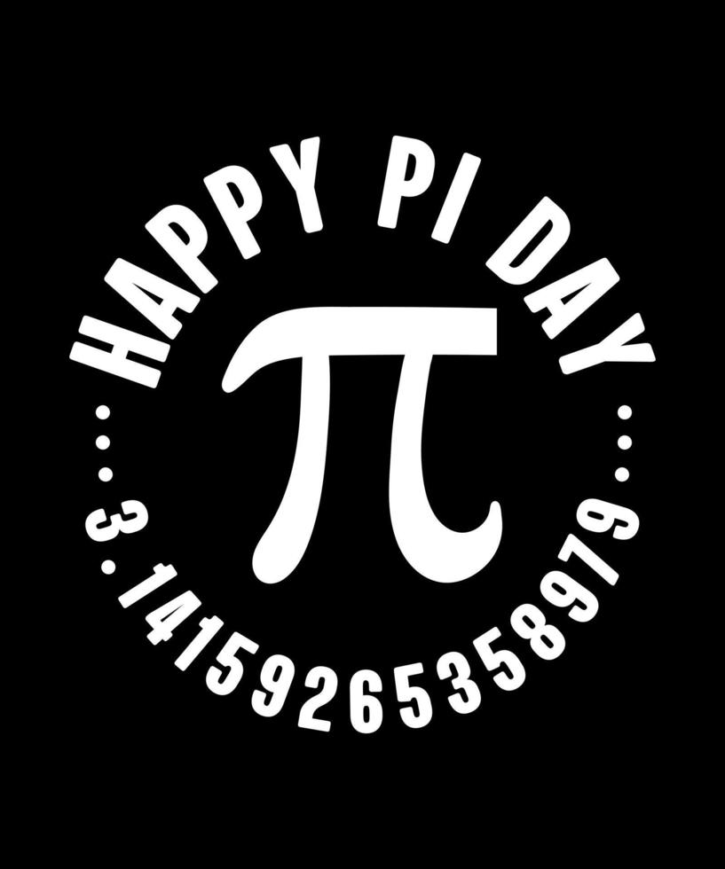 pi flat design pi day illustration vector