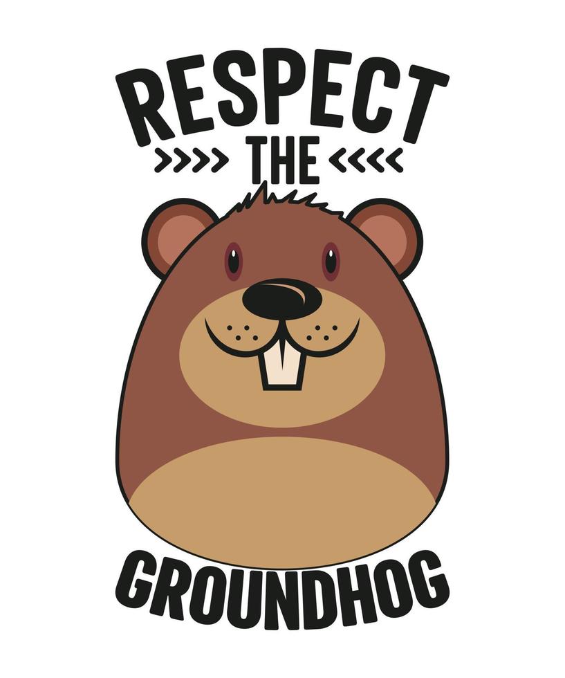 vector graphic of happy groundhog day good for groundhog day celebration