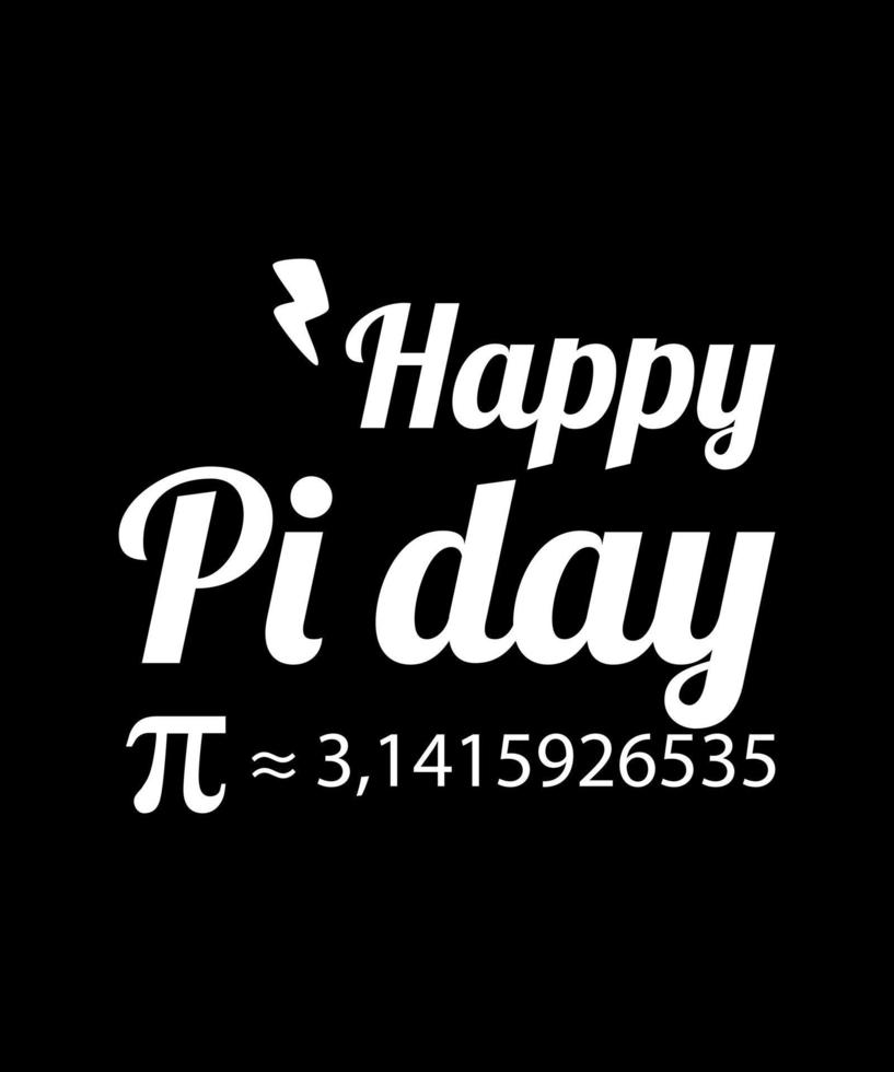 ilustración de día pi de diseño plano pi vector