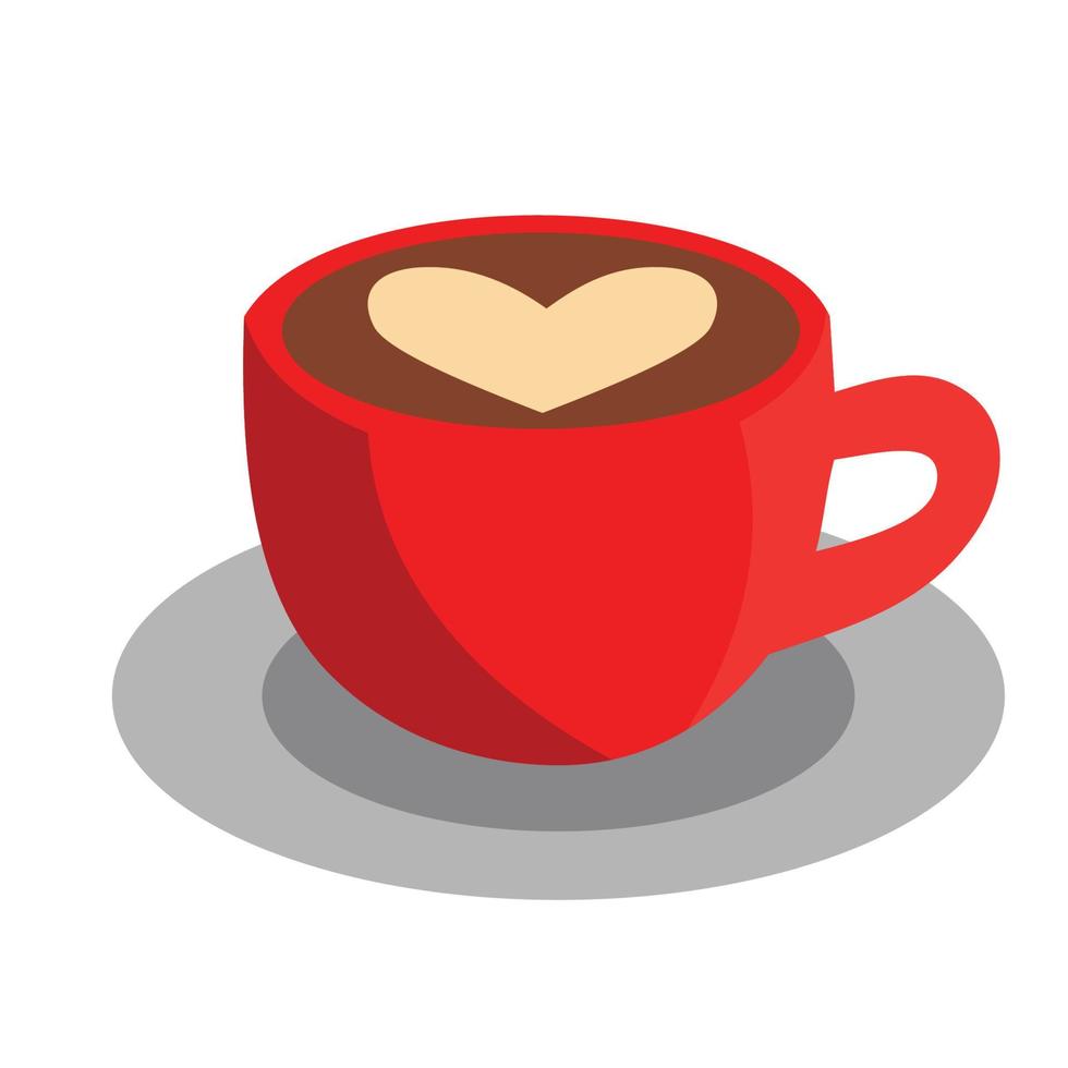 taza de café bebida tardía diseño vectorial vector