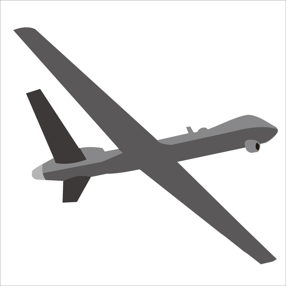diseño de vector de drone militar destripador