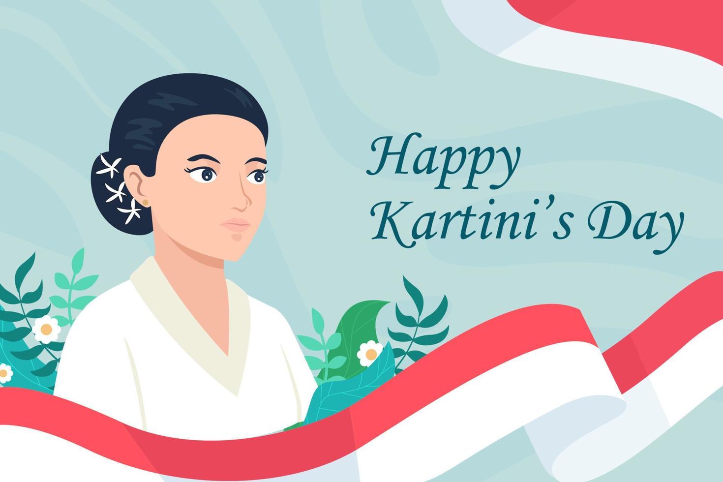 Kartini's Day Background Concept vector