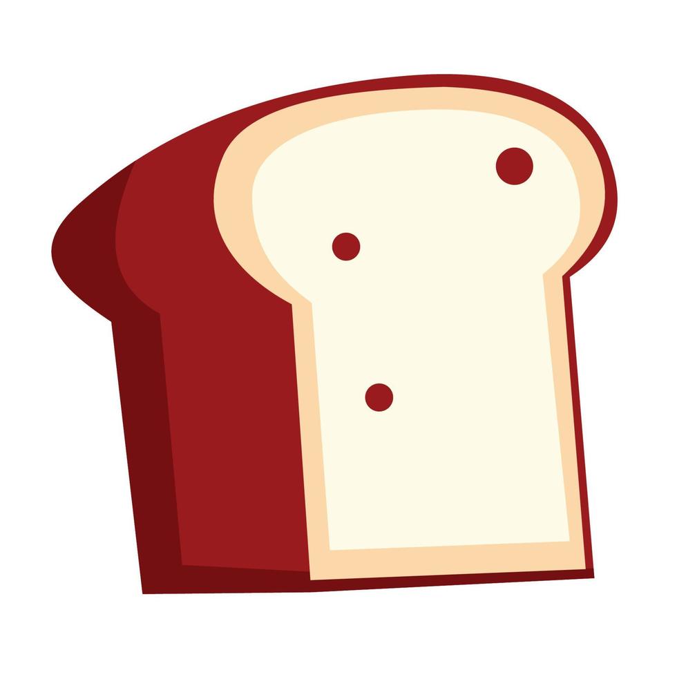 sliced bread illustration vector design