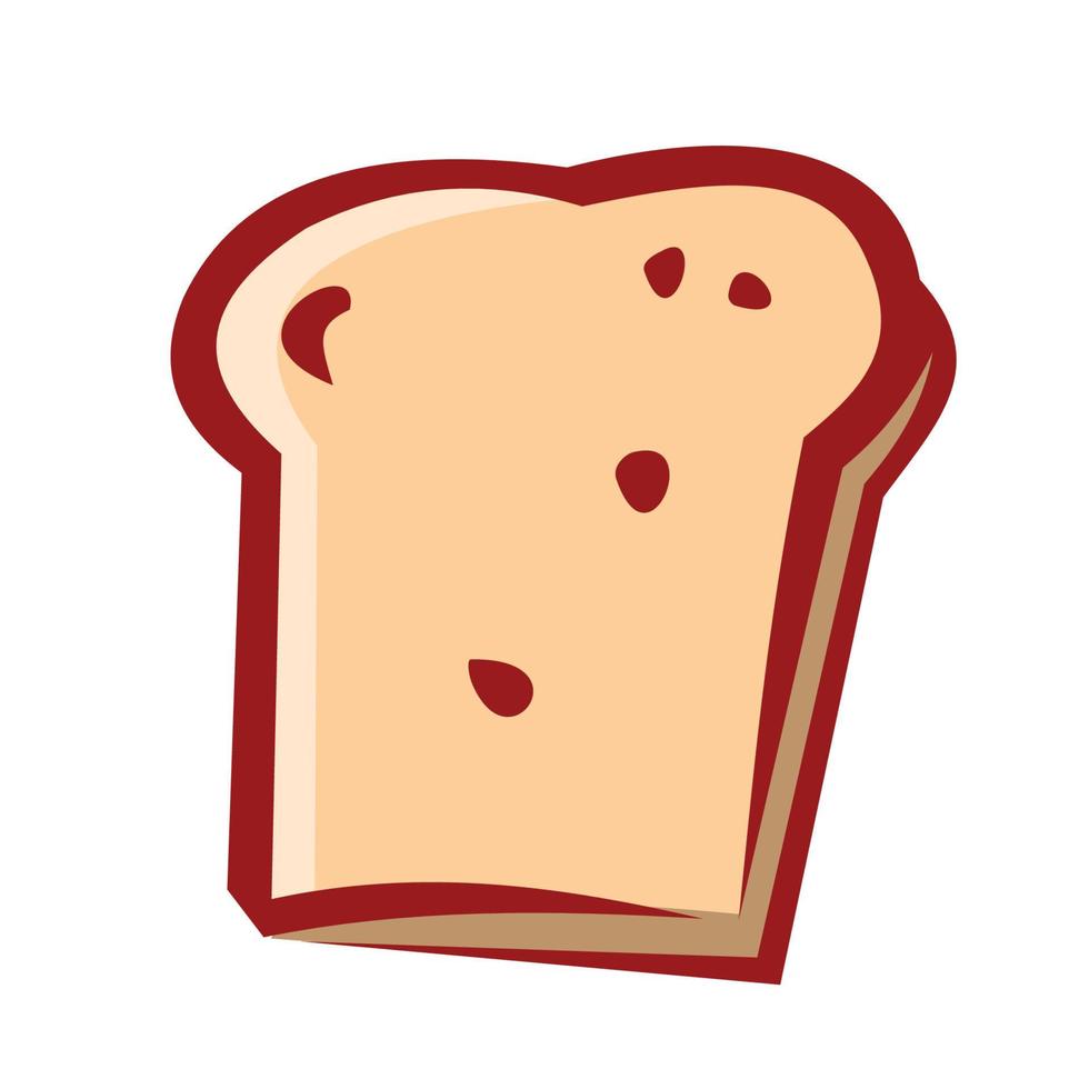 diseño de vector de ilustración de pan rebanado