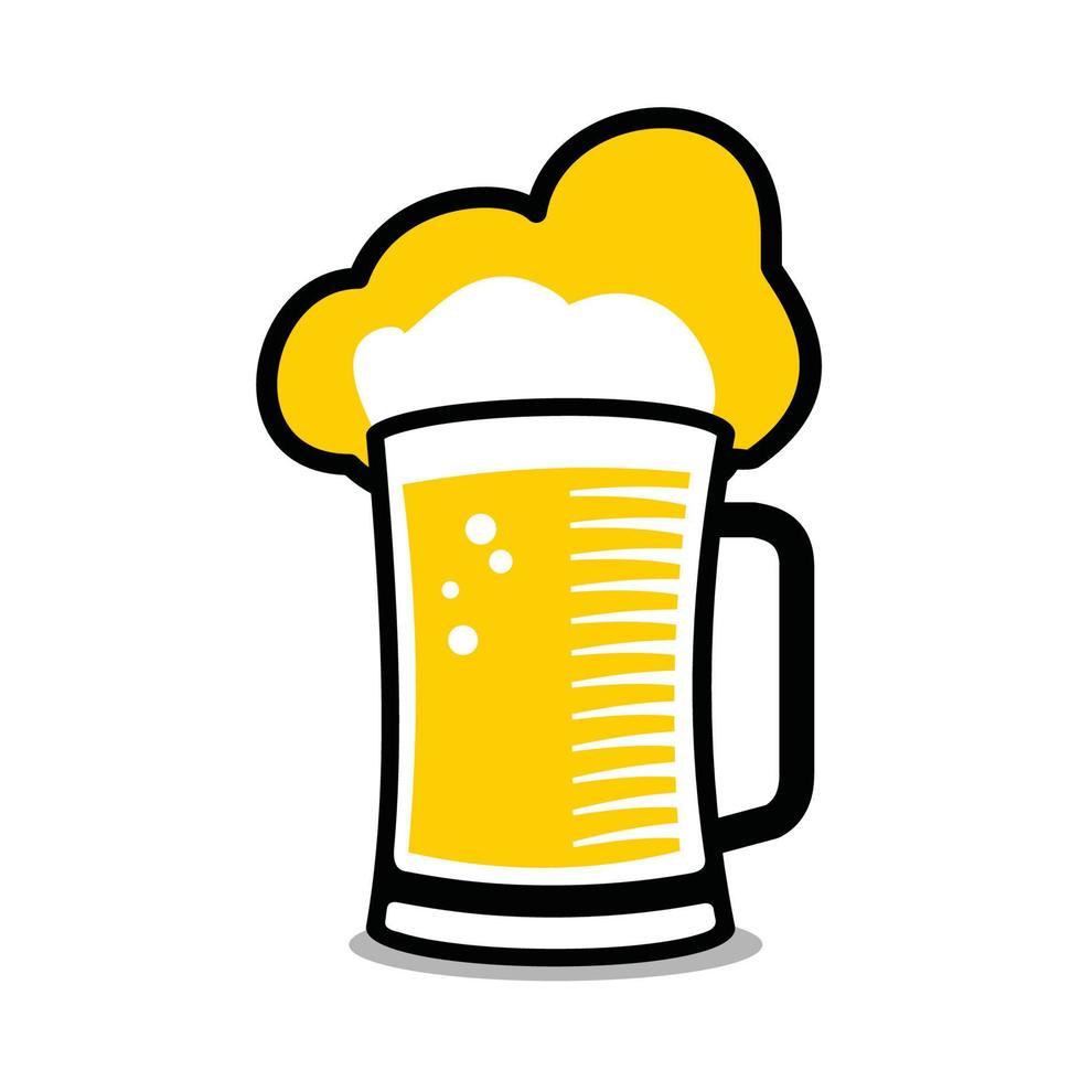 bubble yellow drink vector