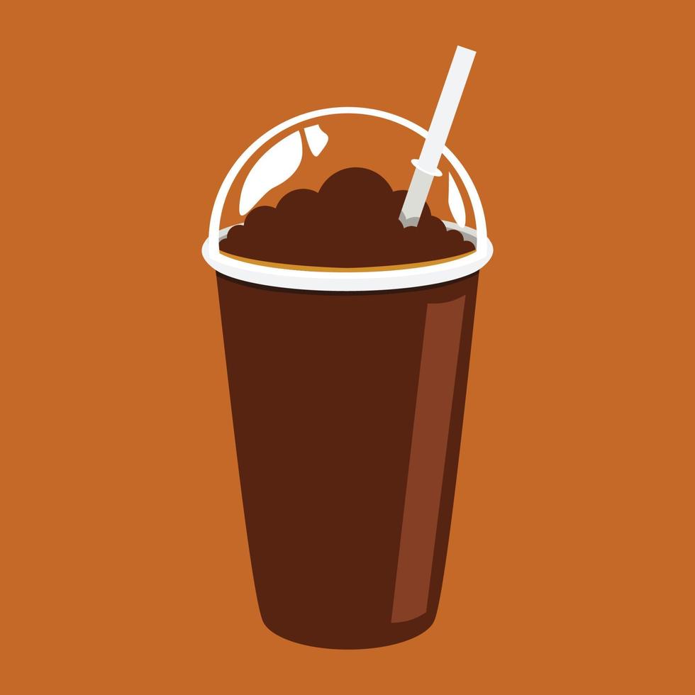 chocolate bubble drink vector