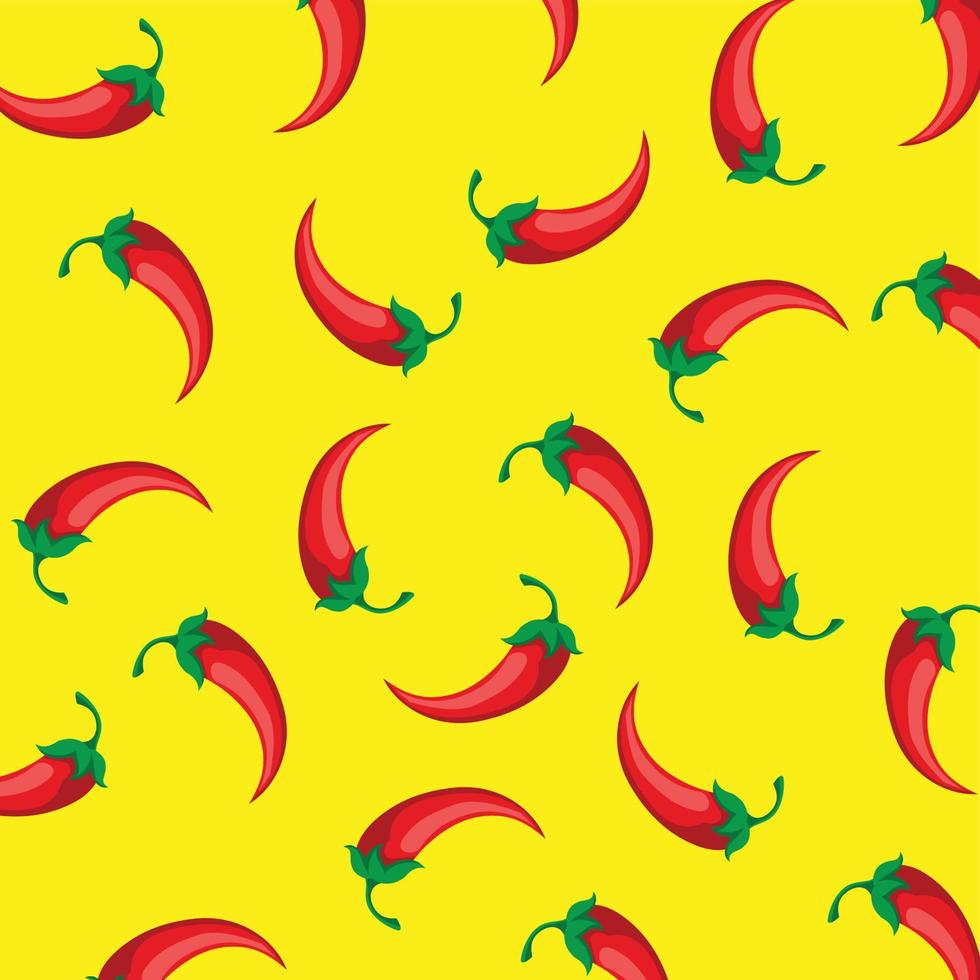 hot chilli pattern vector