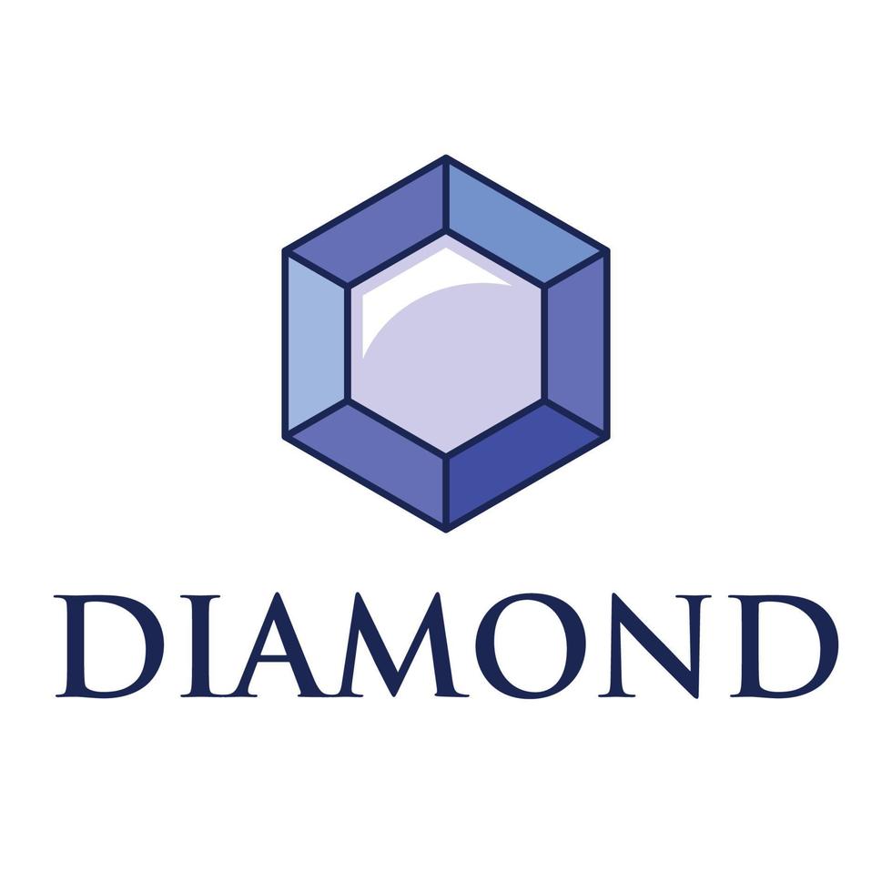 logotipo de diamantes de joyería vector