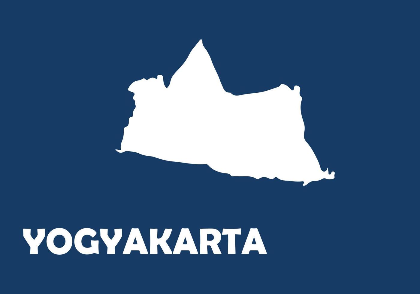 mapa de yogyakarta vector