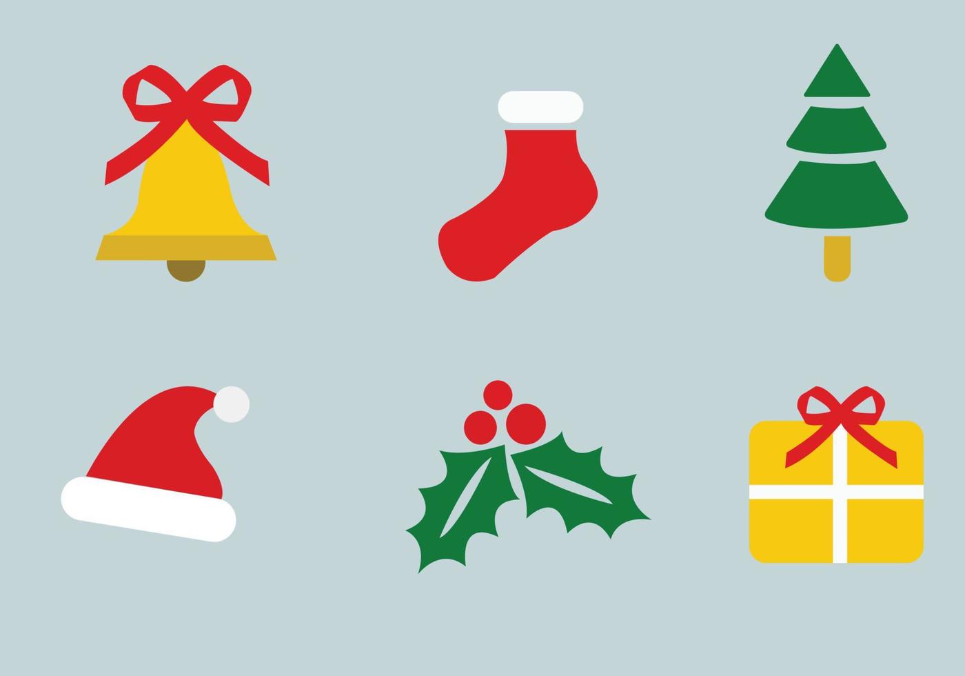 a set of christmas vector