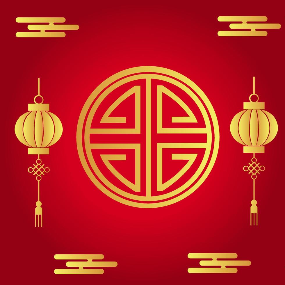 decoration chinese new year vector