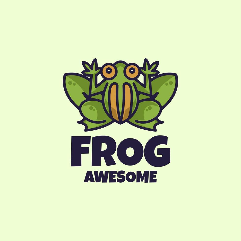 Illustration vector graphic of Frogie, good for logo design