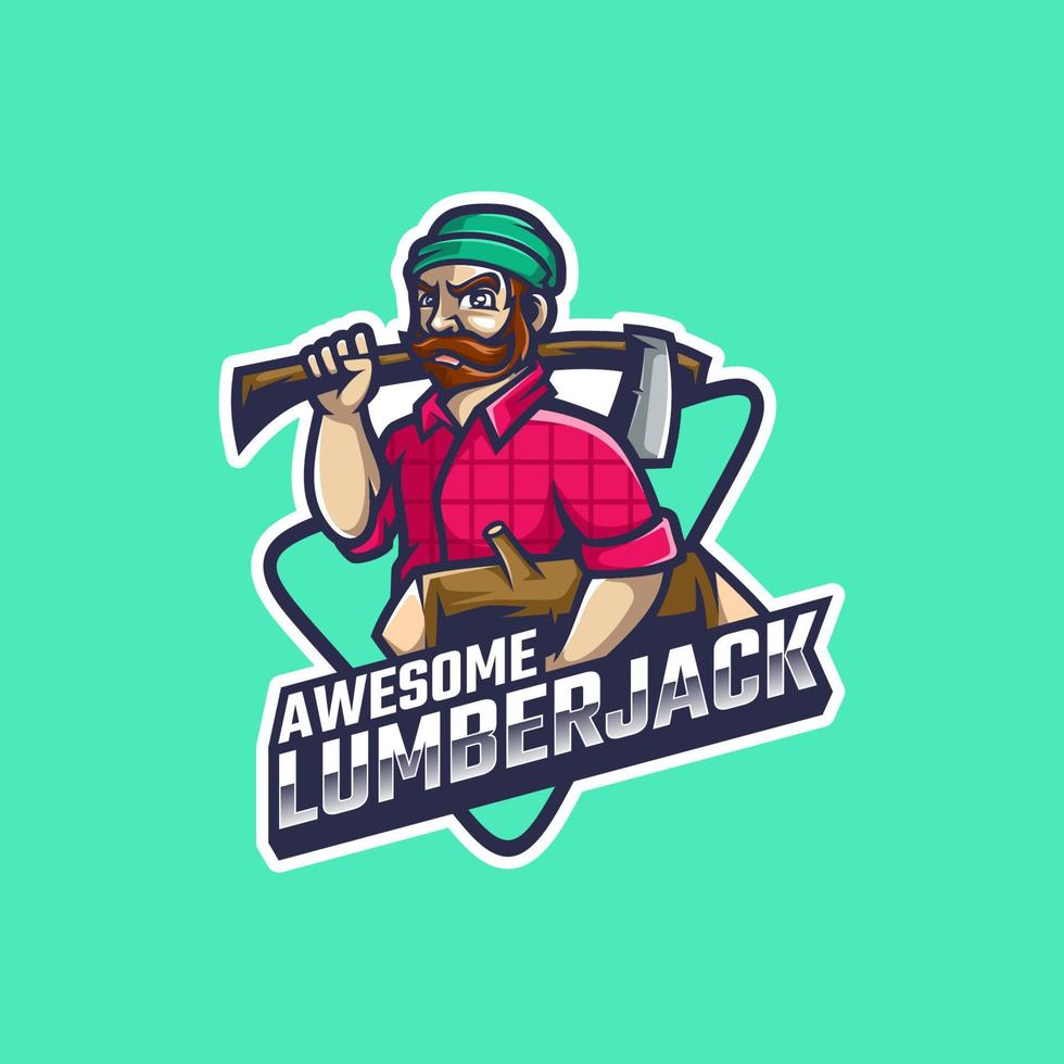 Illustration vector graphic of Lumberjack, good for logo design