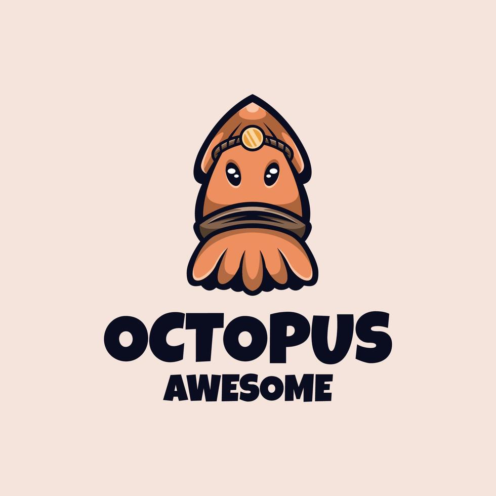 Illustration vector graphic of Octopus, good for logo design