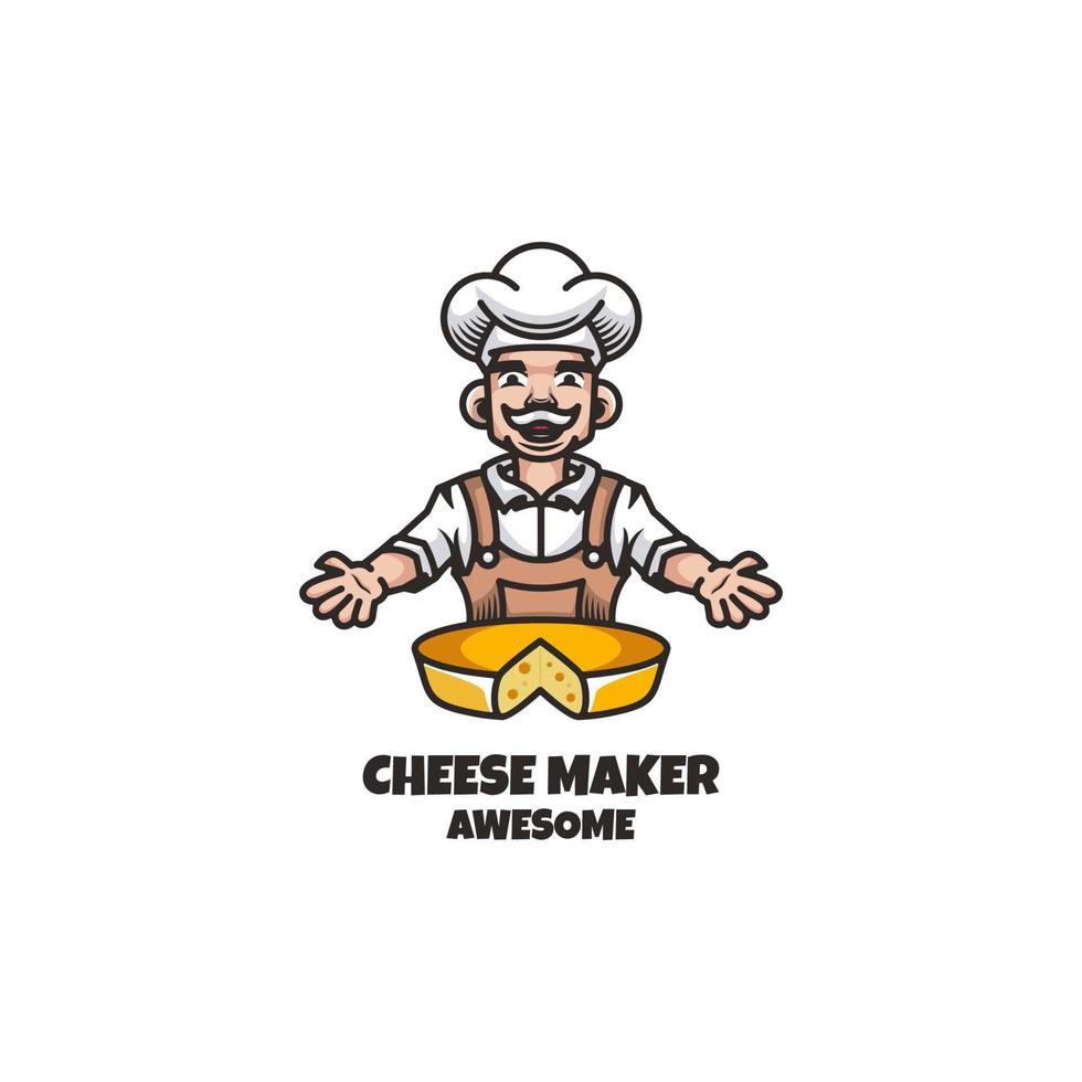 Illustration vector graphic of Cheese Maker, good for logo design