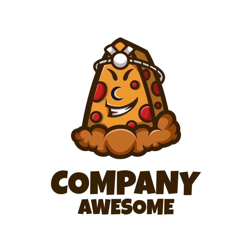 gráfico vectorial ilustrativo de pizza, bueno para el diseño de logotipos vector